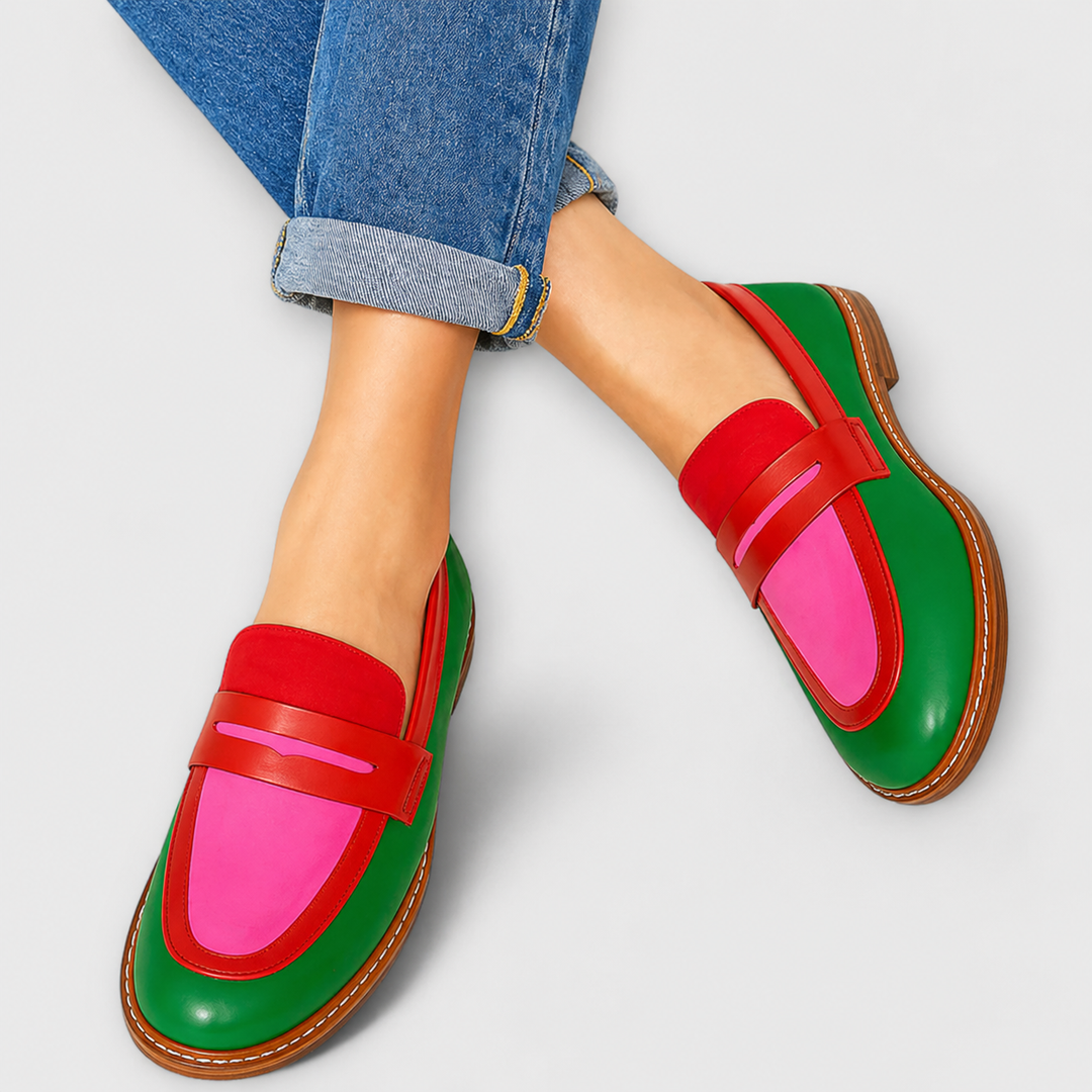Nyla™ | Mocassins Casual à Contraste