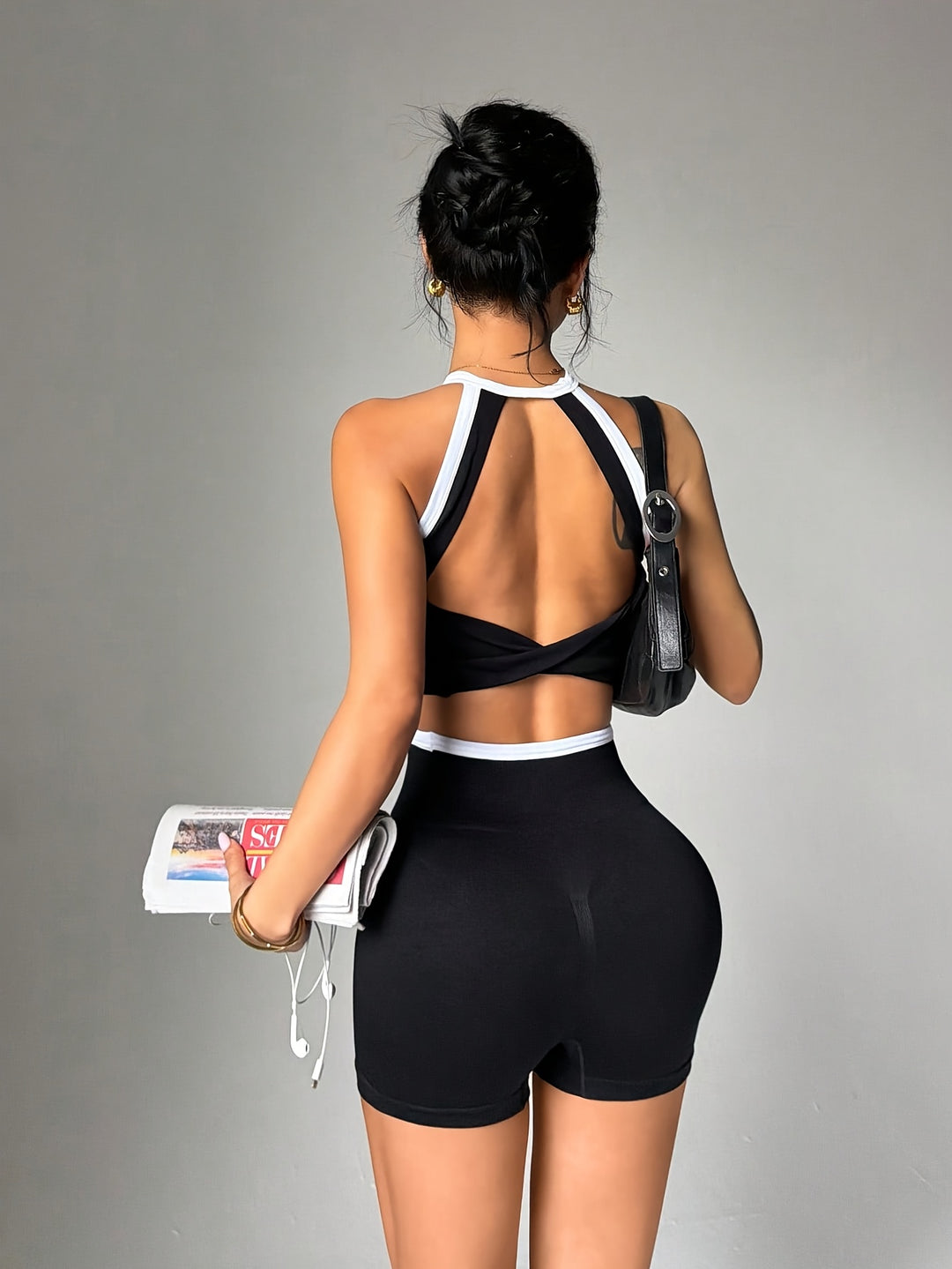 Lena | Yoga-tanktop en korte broek 2-delige set
