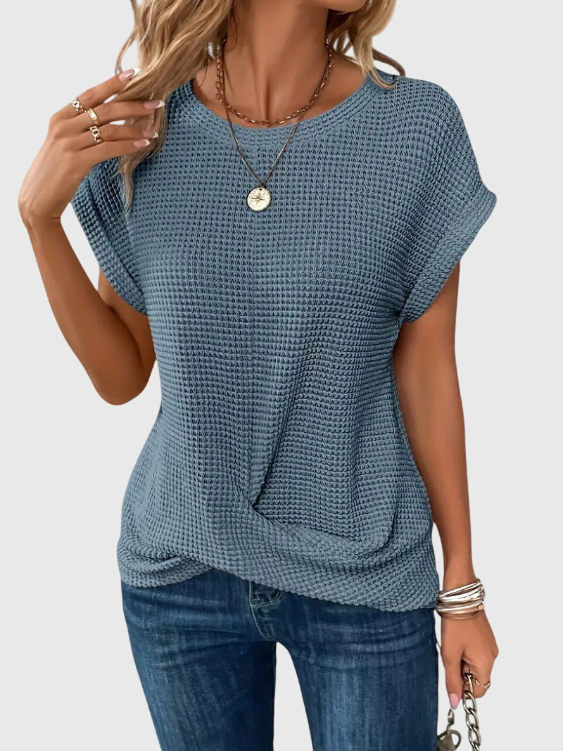 Annie | Elegant Blouse with Crew Neck