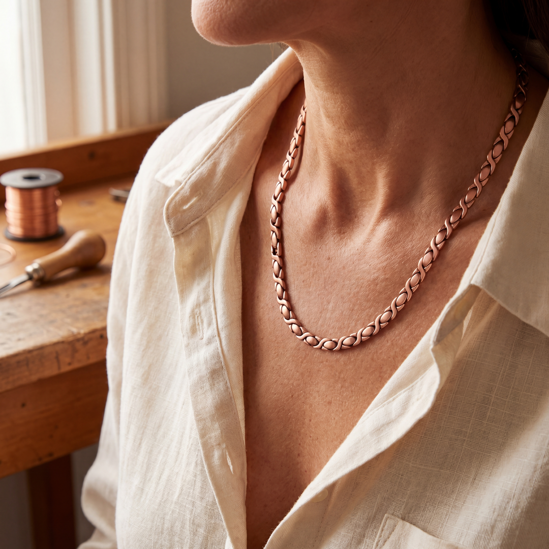 Noosa Lane Cedar Copper Necklace