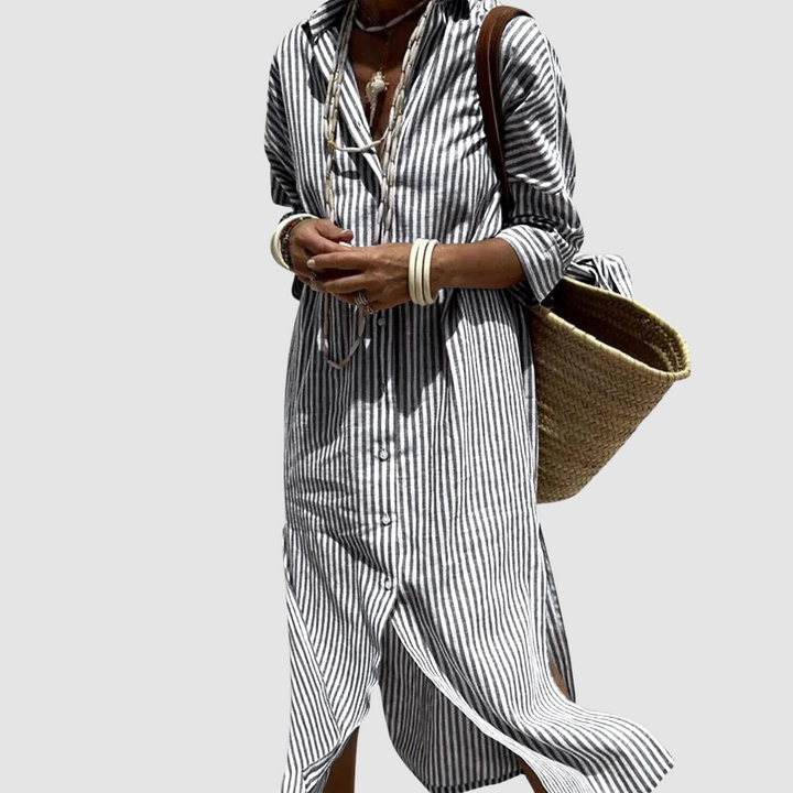 Robe estivale chic à rayures Nichole™