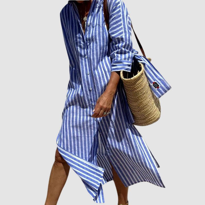 Robe estivale chic à rayures Nichole™