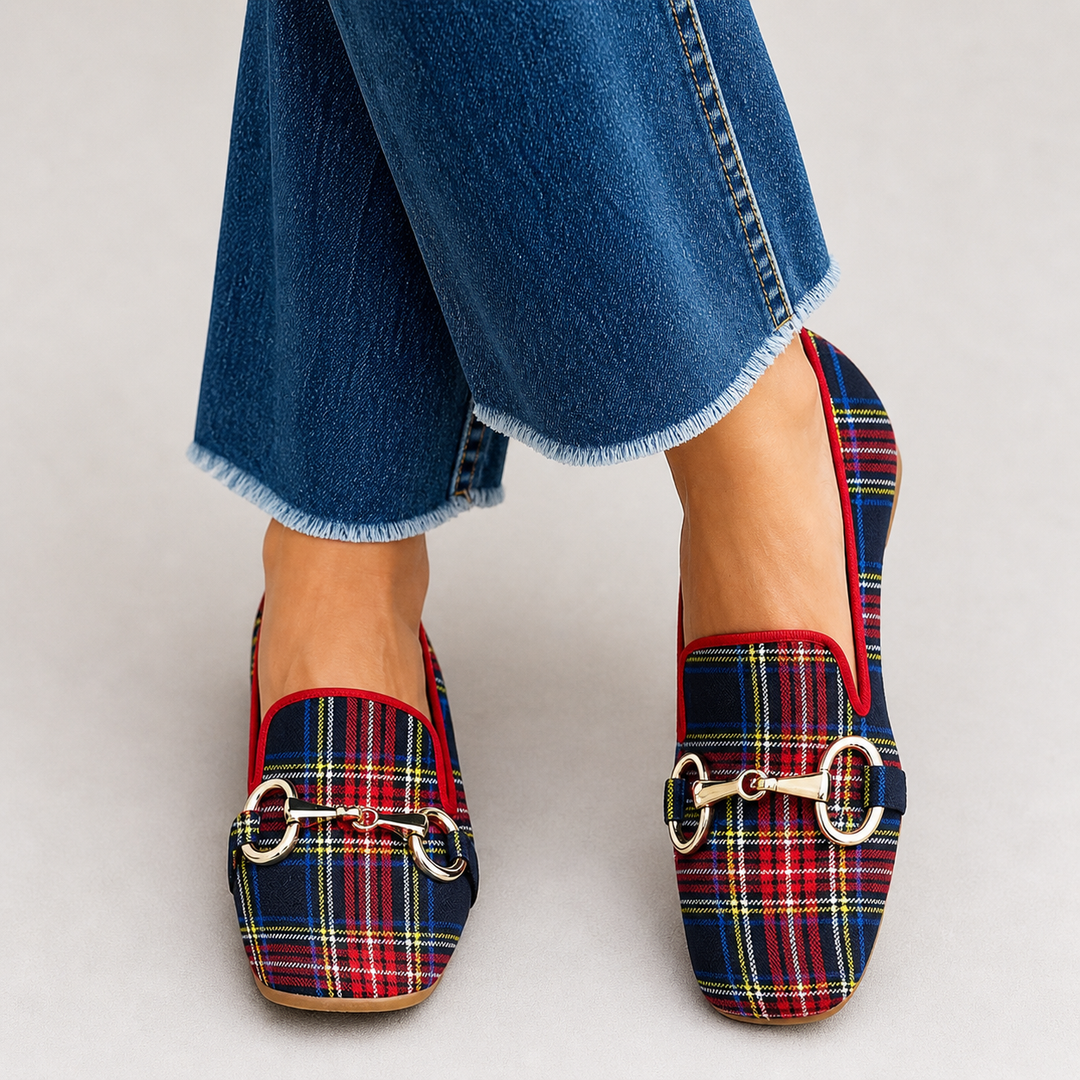Mélani™ | Mocassins à carreaux
