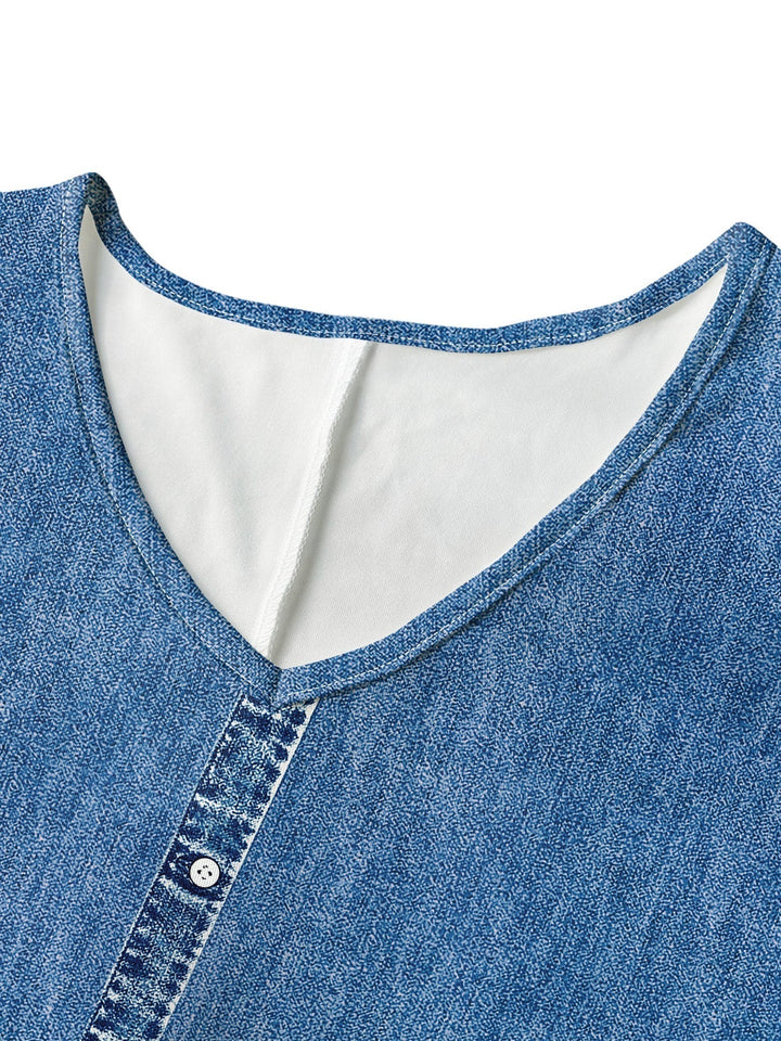 Helen | Robe en denim rétro soignée