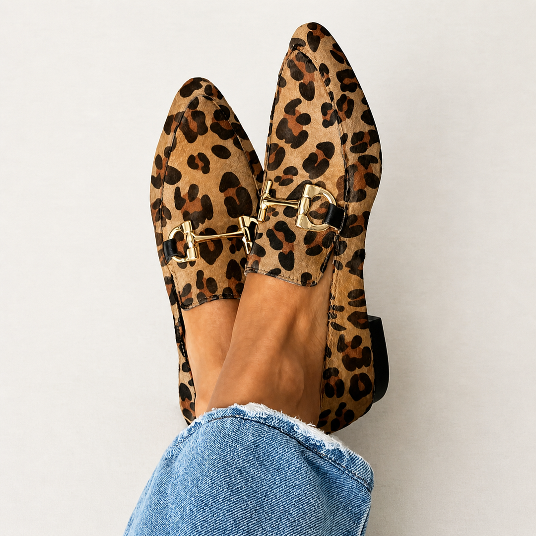 Gia - Mocassins Élégants Léopard
