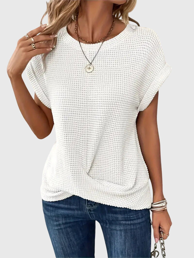 Annie | Elegant Blouse with Crew Neck