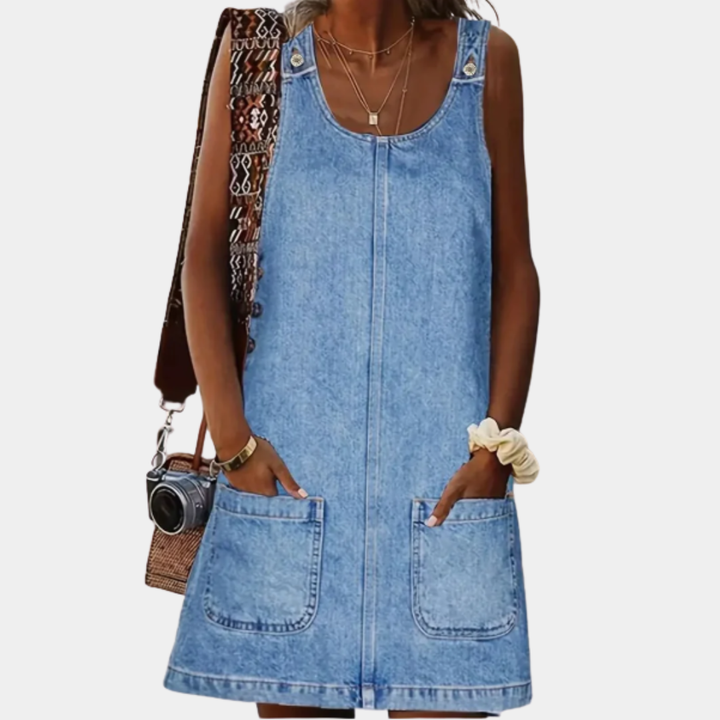 Saylor | Robe décontractée effet denim