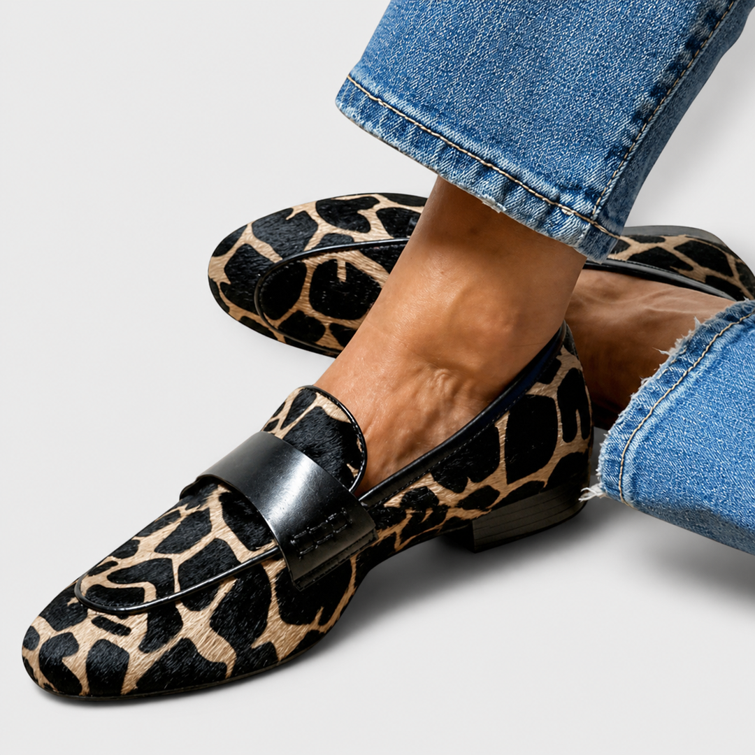 Léonie™ | Mocassin Léopard