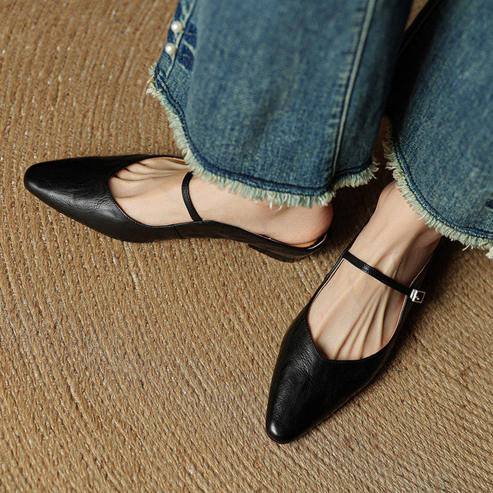 Orella | Genuine Leather Sabot Pumps