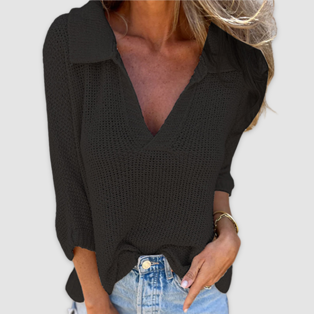 Lucy™ Élégante Blouse à Col en V