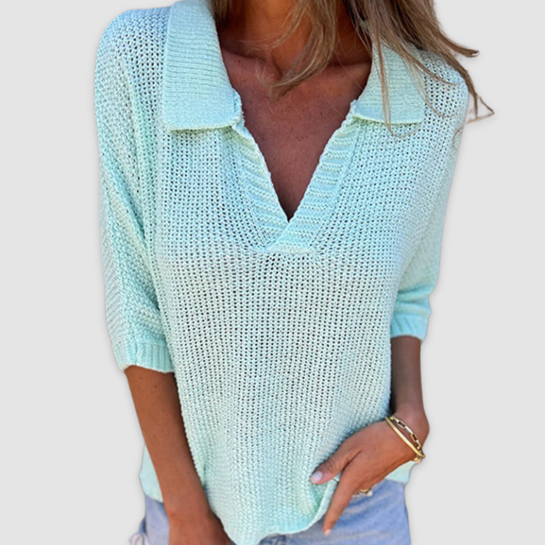 Lucy™ Élégante Blouse à Col en V