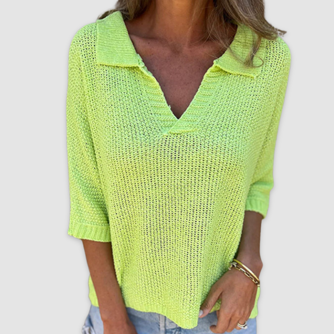 Lucy™ Élégante Blouse à Col en V