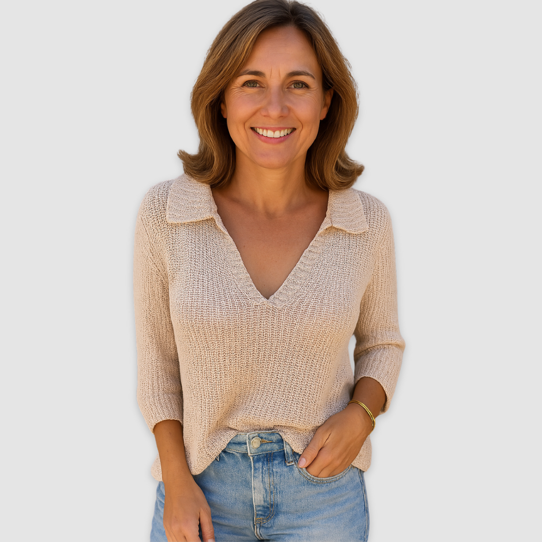 Lucy™ Élégante Blouse à Col en V