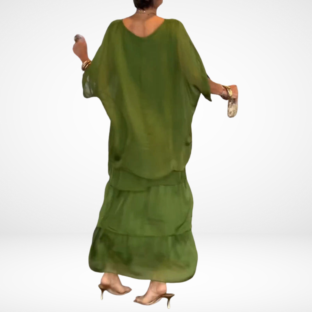 Hylda™ Artistic Maxi Robe - Flowy Design