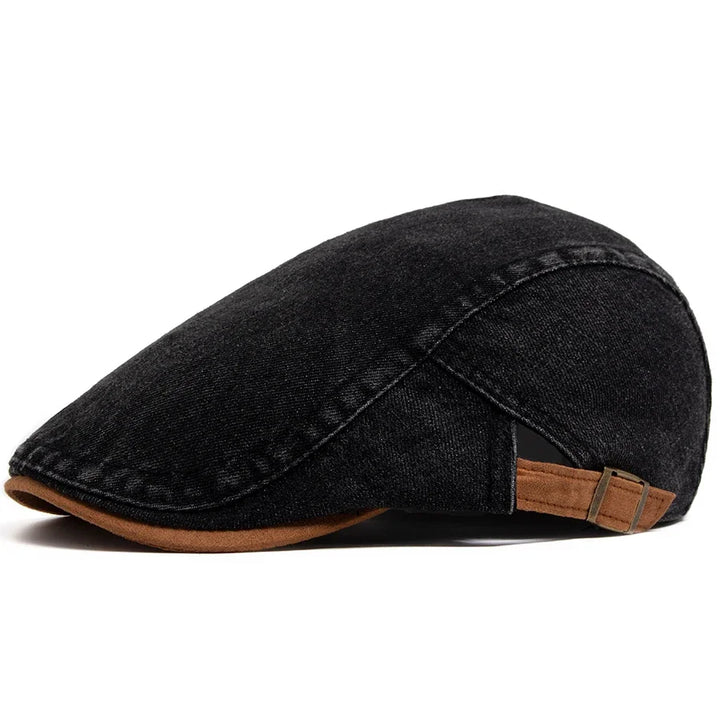 Thijs™ | Premium Denim Flat Cap