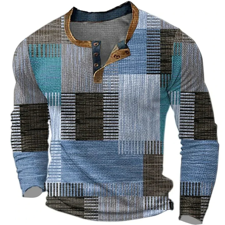 Colorful Men's Long-Sleeve Shirt