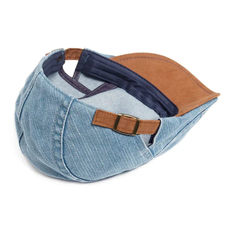 Thijs™ | Premium Denim Flat Cap