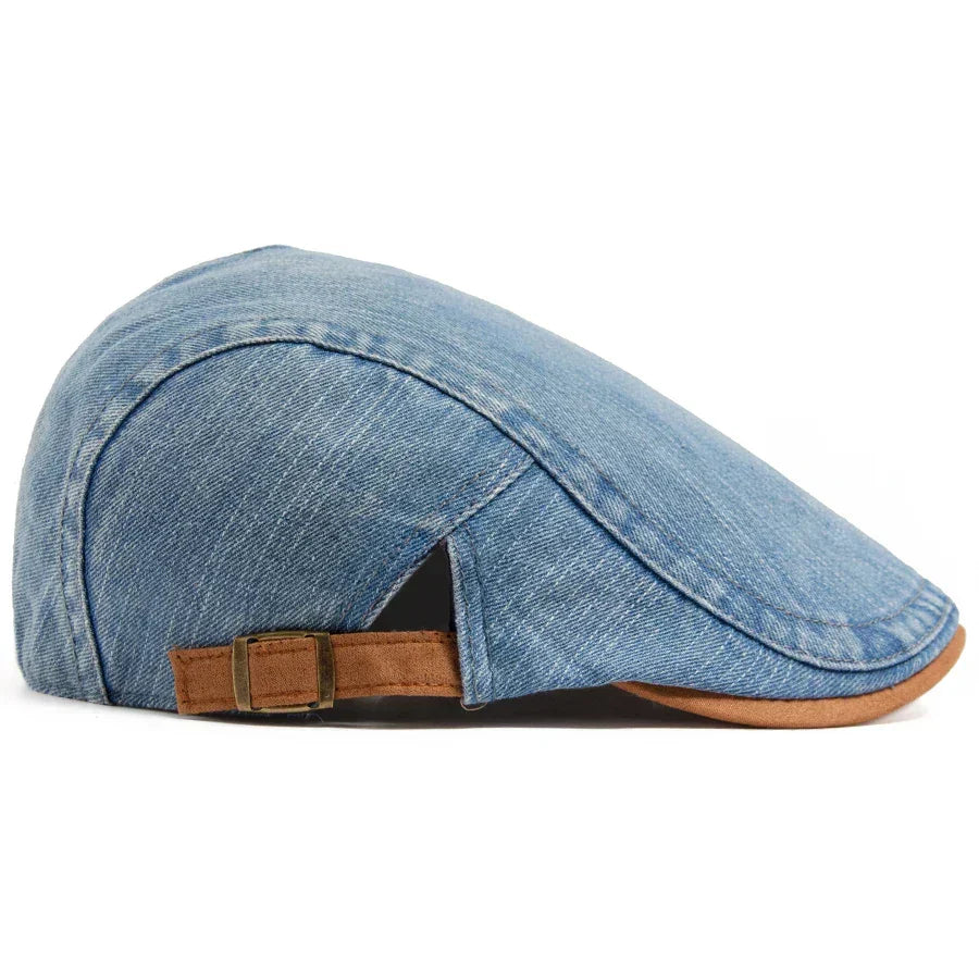 Thijs™ | Premium Denim Flat Cap