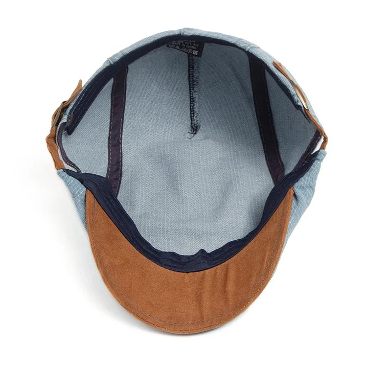 Thijs™ | Premium Denim Flat Cap