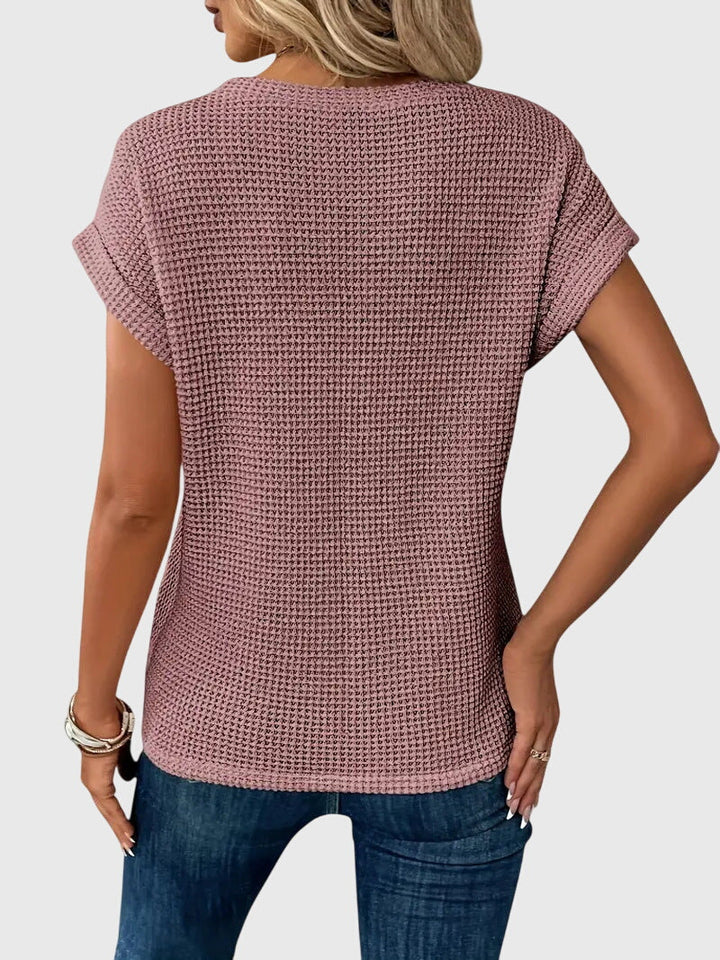 Annie | Elegant Blouse with Crew Neck