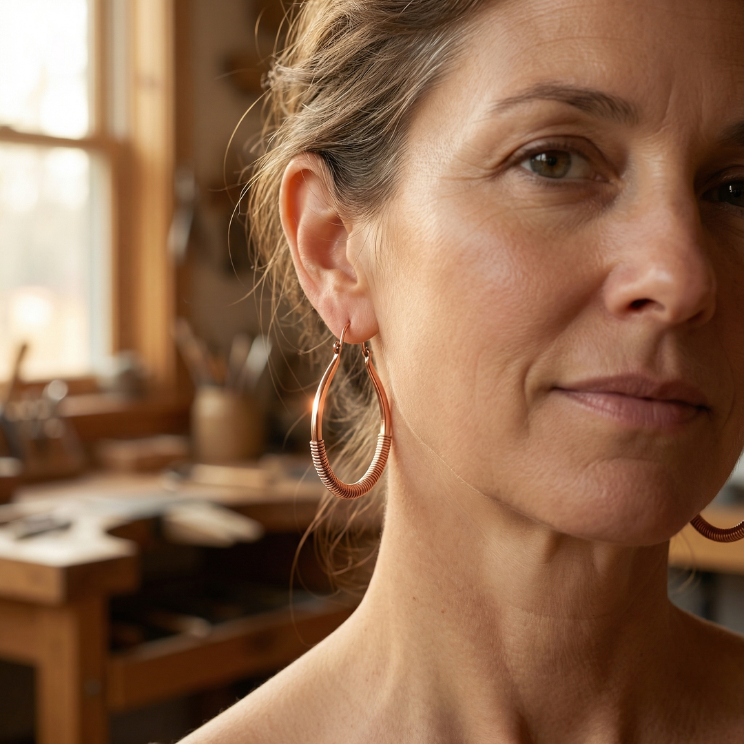 Noosa Lane Creek Copper Earrings