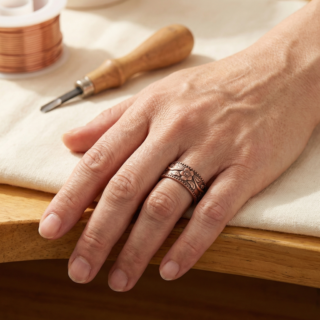 Noosa Lane Petal Copper Ring