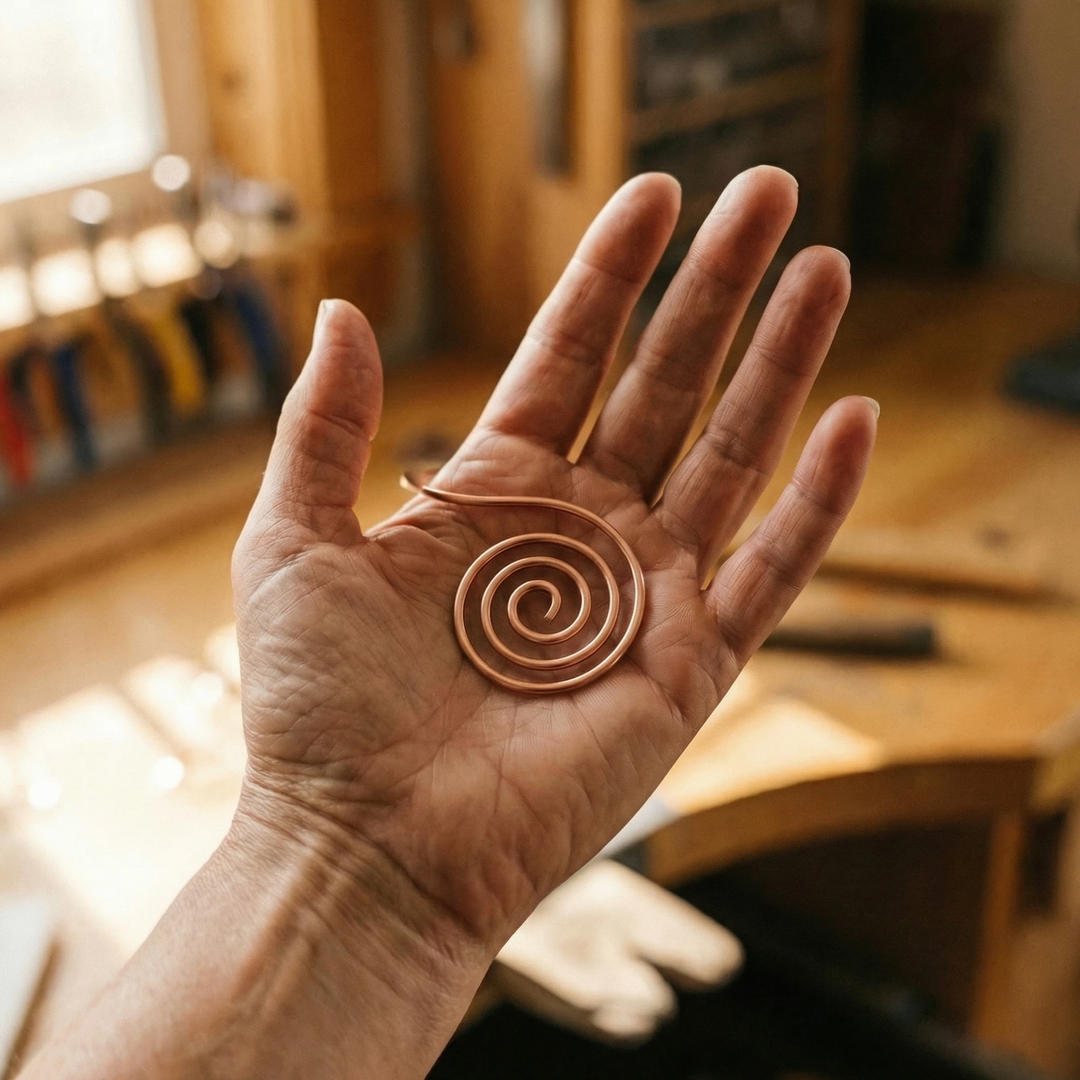 Noosa Lane Flow Copper Hand Spiral