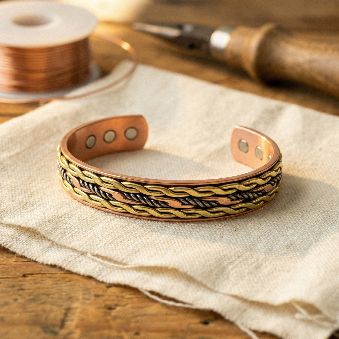 Noosa Lane Weave Copper Bracelet