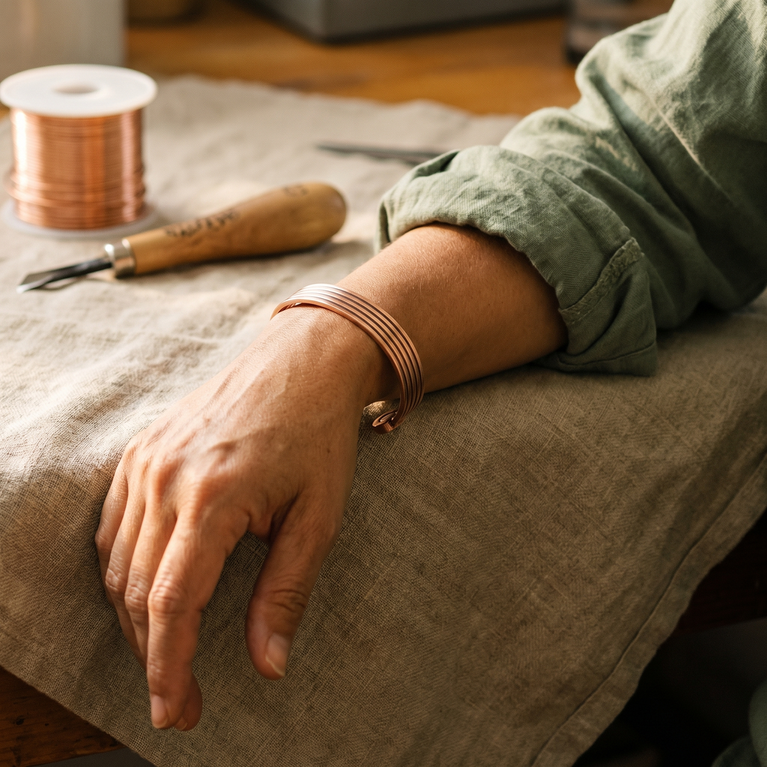 Noosa Lane Ridge Copper Bracelet