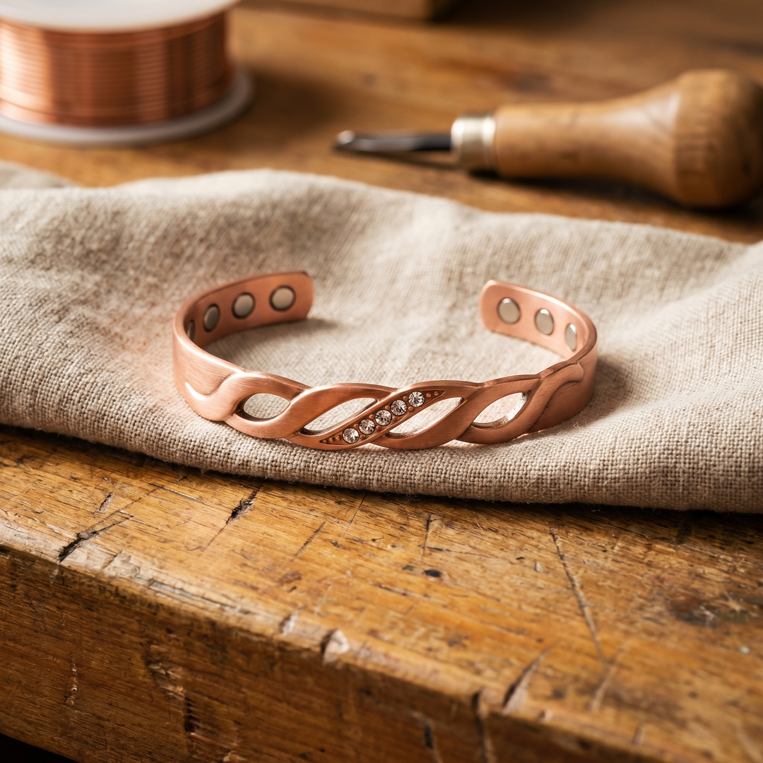 Noosa Lane Seam Copper Bracelet