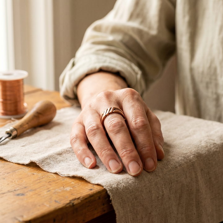 Noosa Lane  Peat Copper Ring