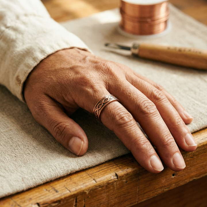 Noosa Lane Char Copper Ring