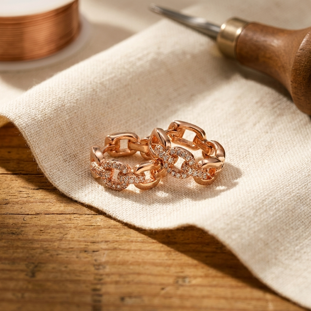 Noosa Lane Tor Copper Earrings