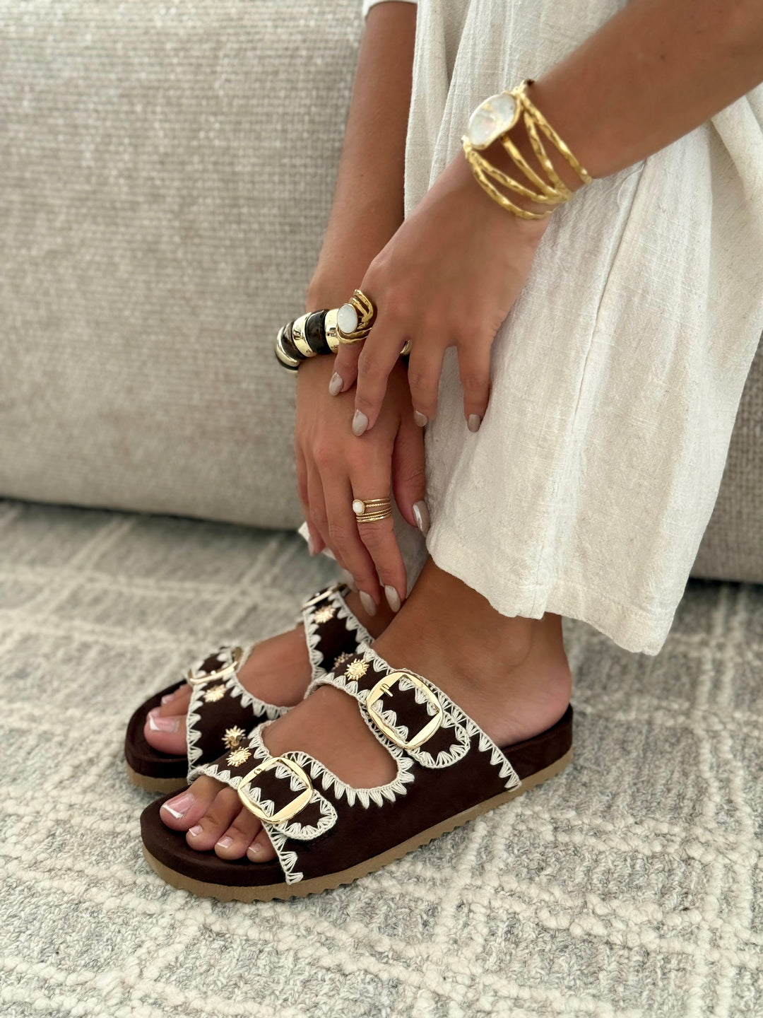 Sandales « MAREVA » MARRON