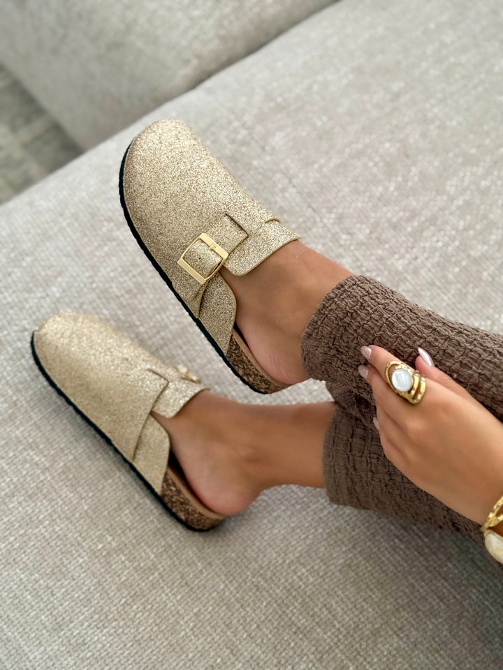 Mules « SOLINE » GOLD
