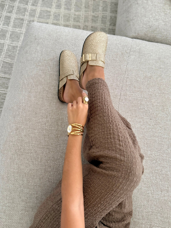 Mules « SOLINE » GOLD