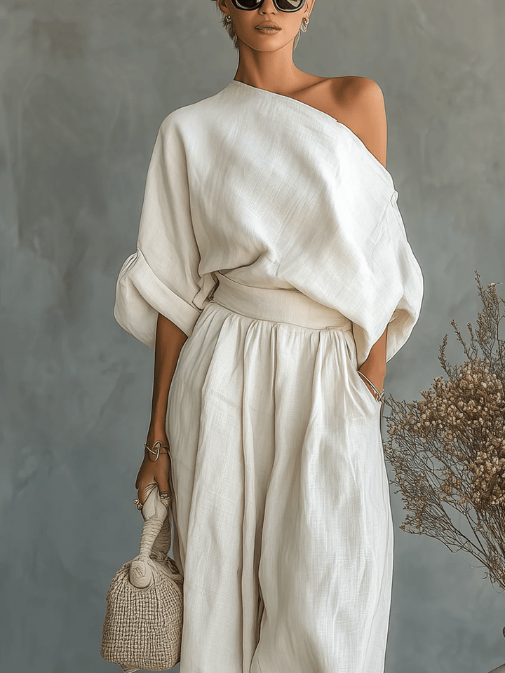 Sylvie™ | Ensemble 2 pièces encolure bardot
