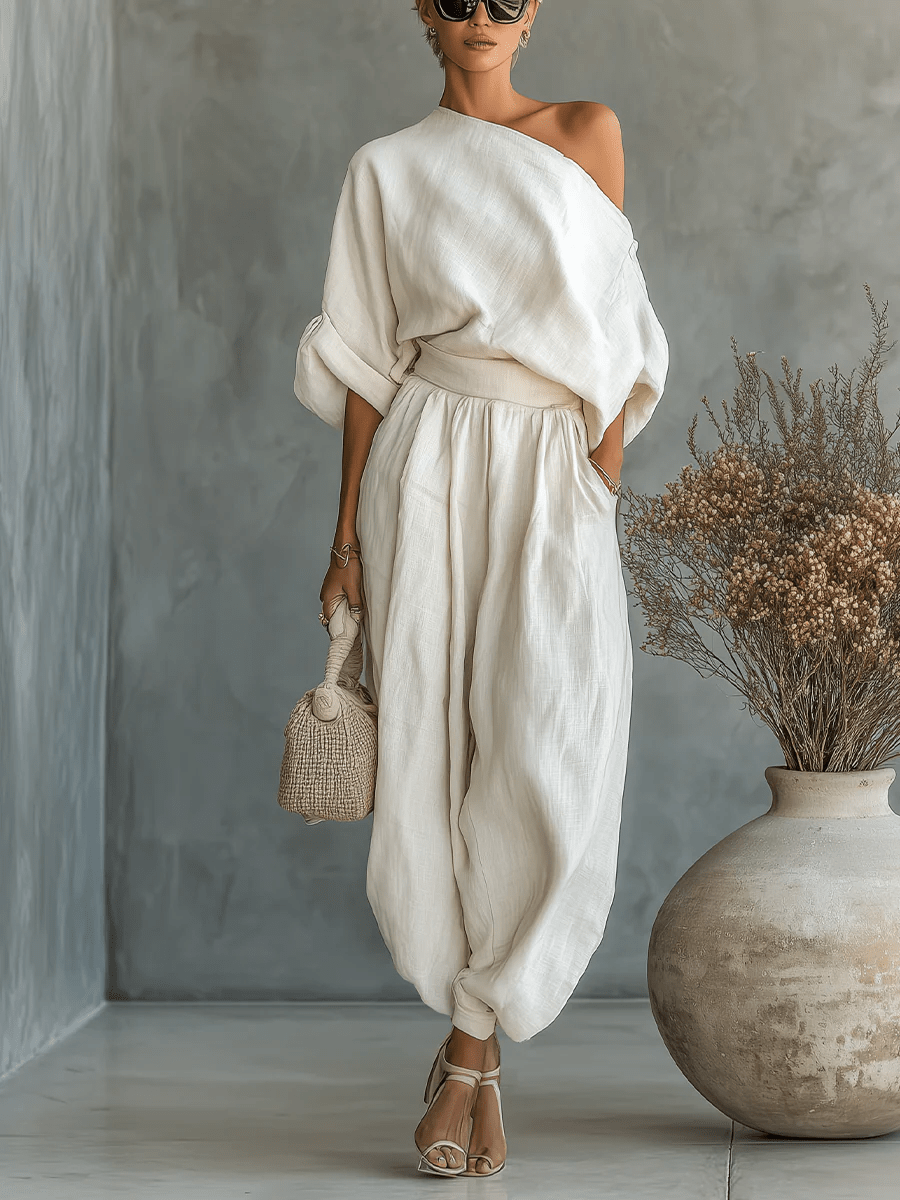 Sylvie™ | Ensemble 2 pièces encolure bardot