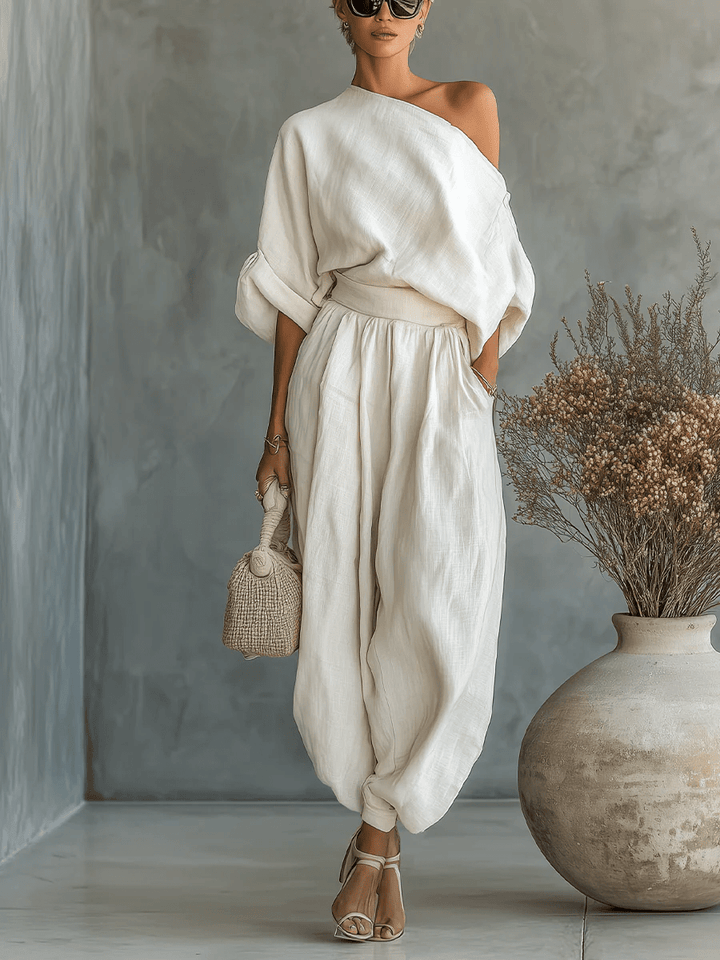 Sylvie™ | Ensemble 2 pièces encolure bardot