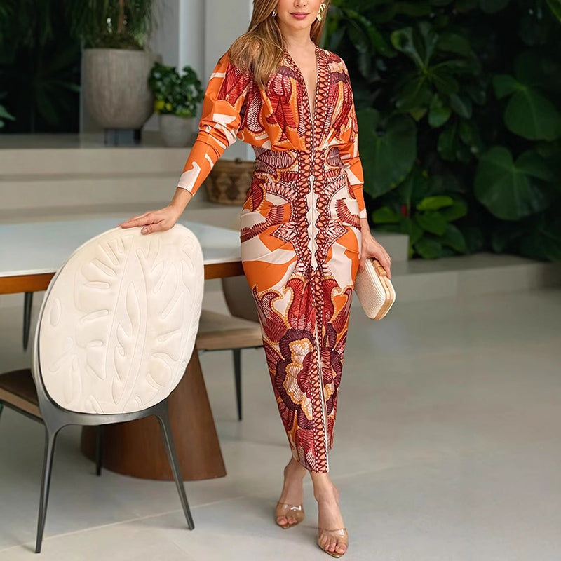 Robe Élégante Blysse™ à Décolleté en V