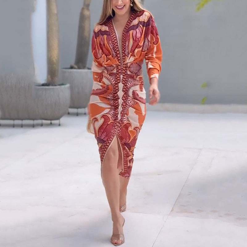 Robe Élégante Blysse™ à Décolleté en V